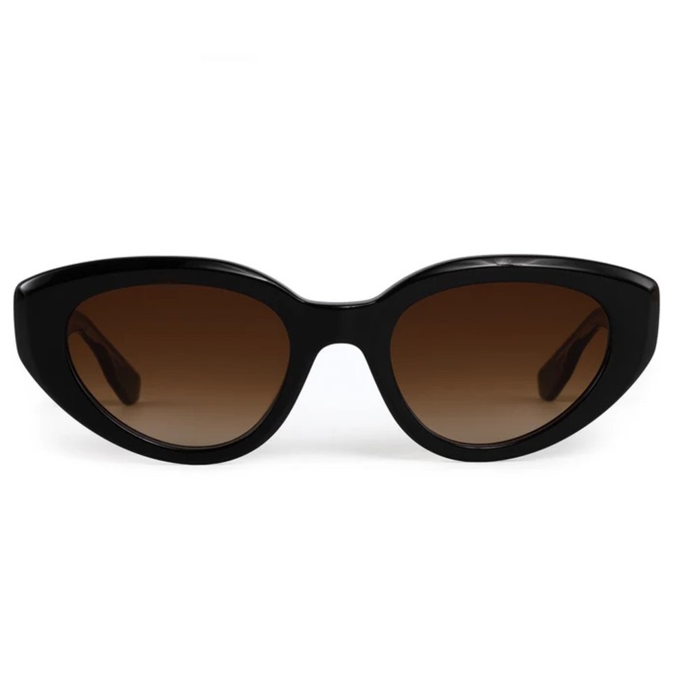 Krewe Irene Black Cat Eye Sunglasses